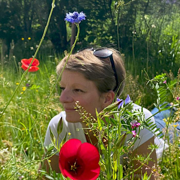 Frédérique, côté jardins